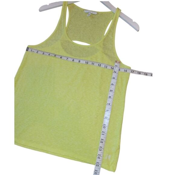 Victorias Secret Bright Yellow/Green Cut Out Open Back Tank Sleeveless Top S - Picture 5 of 8
